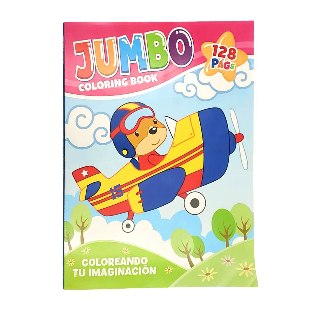 Libro jumbo para colorear con 128 págin...