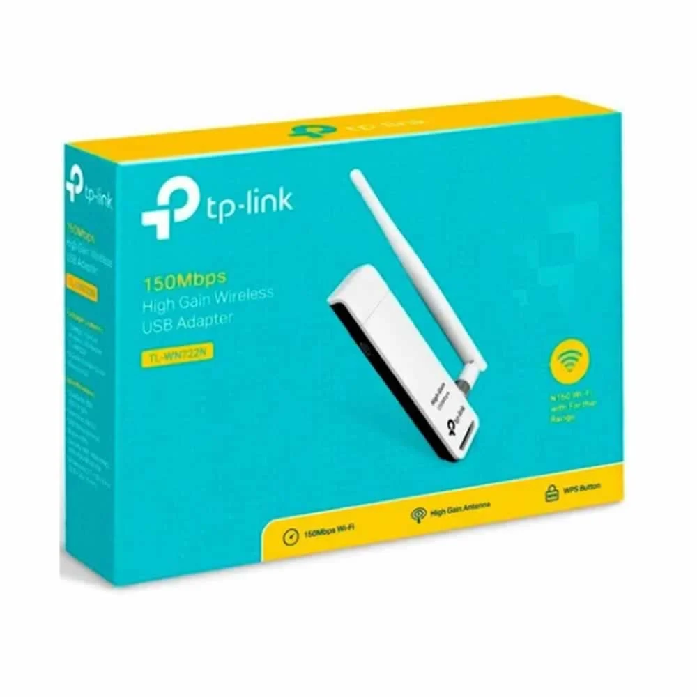 Adaptador inalámbrico tp-link 1 antena / 4dbi tl-wn722n