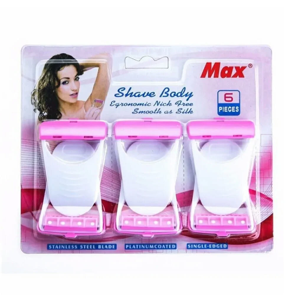 Paquete de 6 rastrillos max con diseño ...