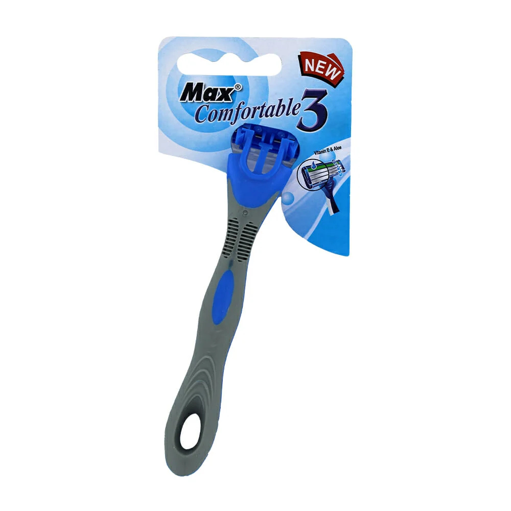 1pza Rastrillo max con diseño confortable de triple navaja / 301204 / ds-0110