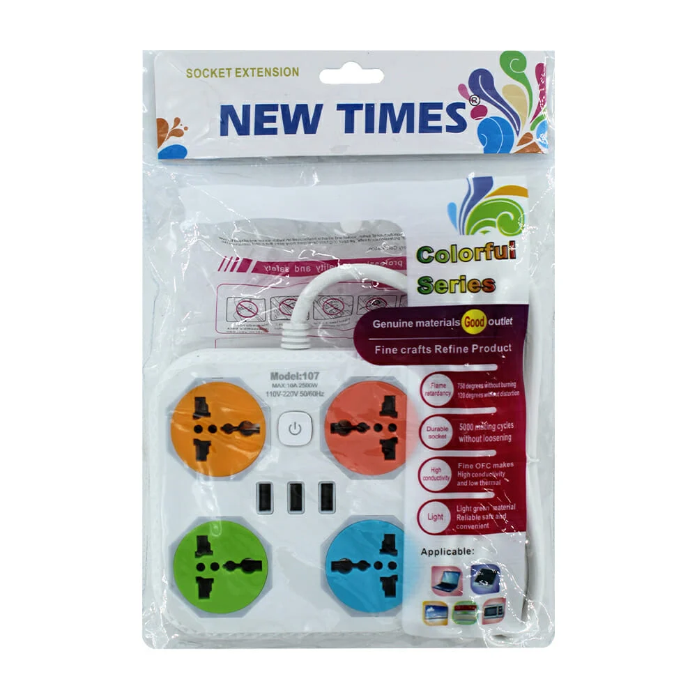 Multicontacto con 4 entradas trifásicas + 3 puertos usb 10889 / 107