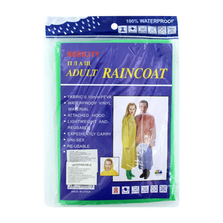 1pza Impermeable de plástico grande tip...