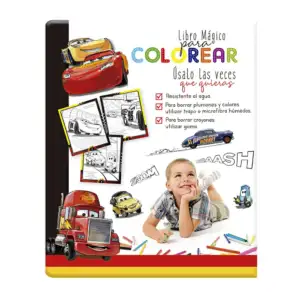 Libro mágico upak de 48 páginas con diseño de cars para colorear / 37…