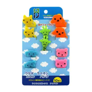 Set 10 tenedores mini con diseño de animales para fruta 1681828 / 805…