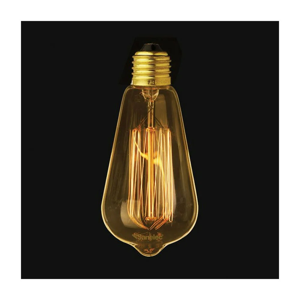 Foco incandescente sanelec decorativo tipo vintage con consumo de 35 watts / 0922