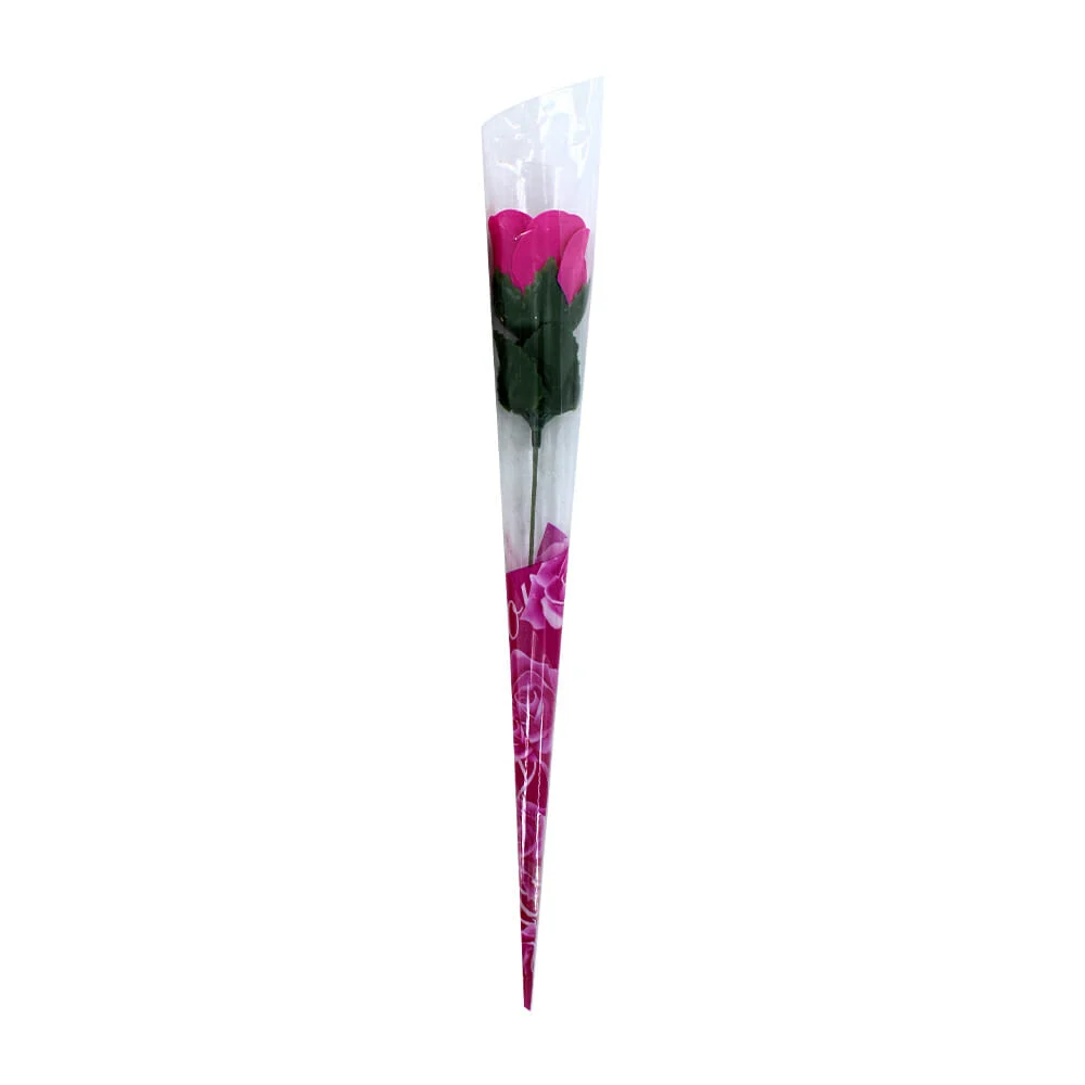 1pza Rosa artificial con hojas, variedad...