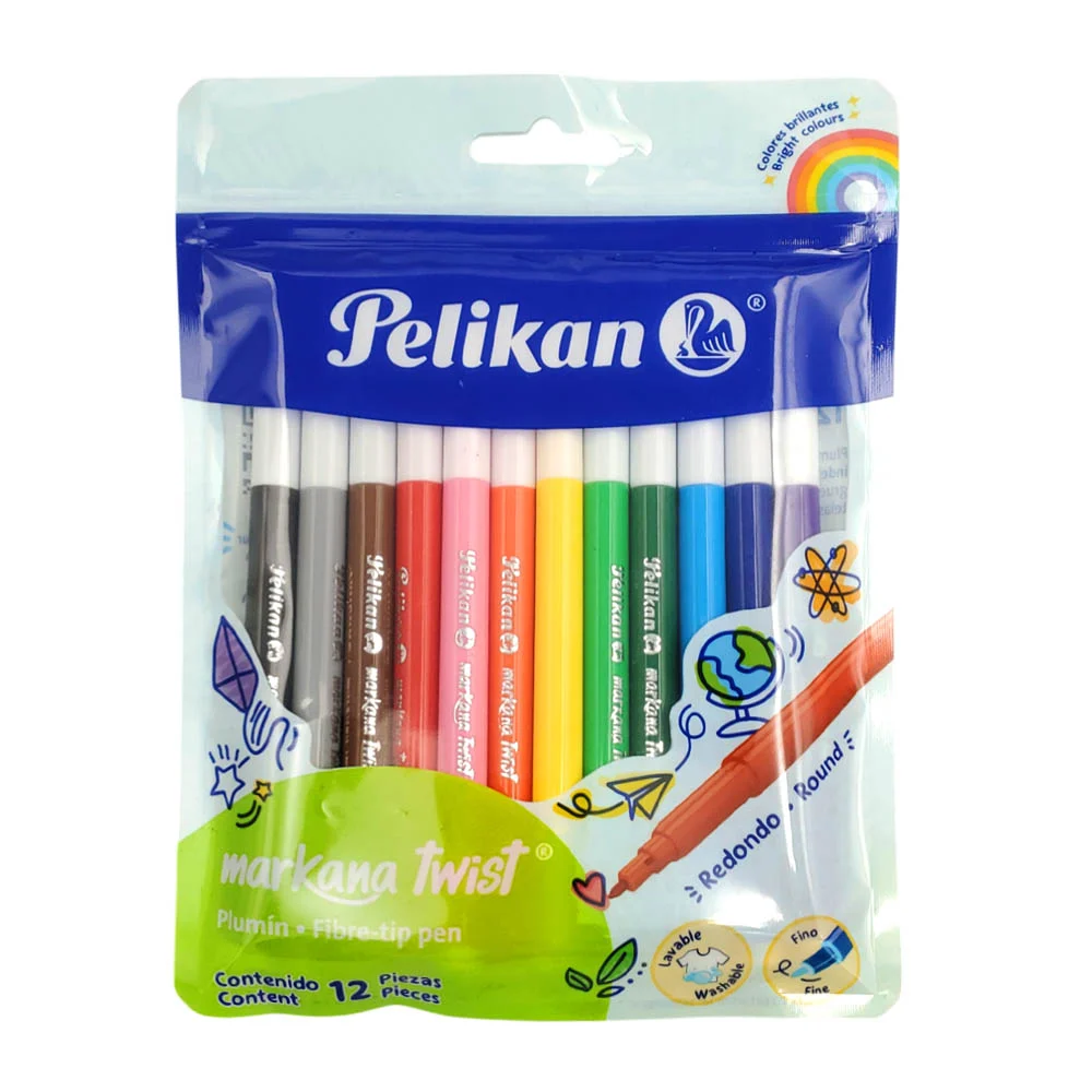 Paquete con 12 markana twist plumones tr...