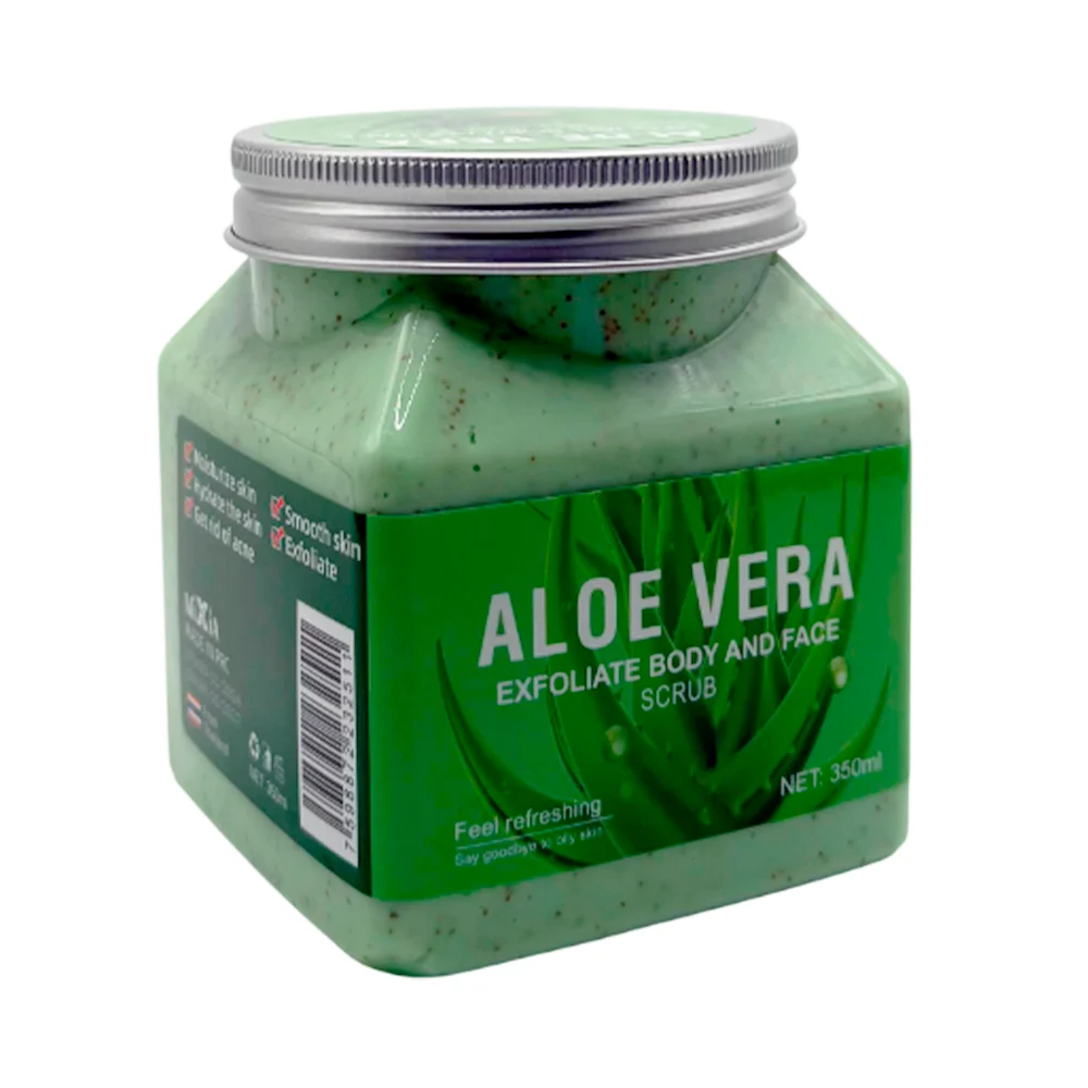 Crema exfoliante facial y corporal con e...