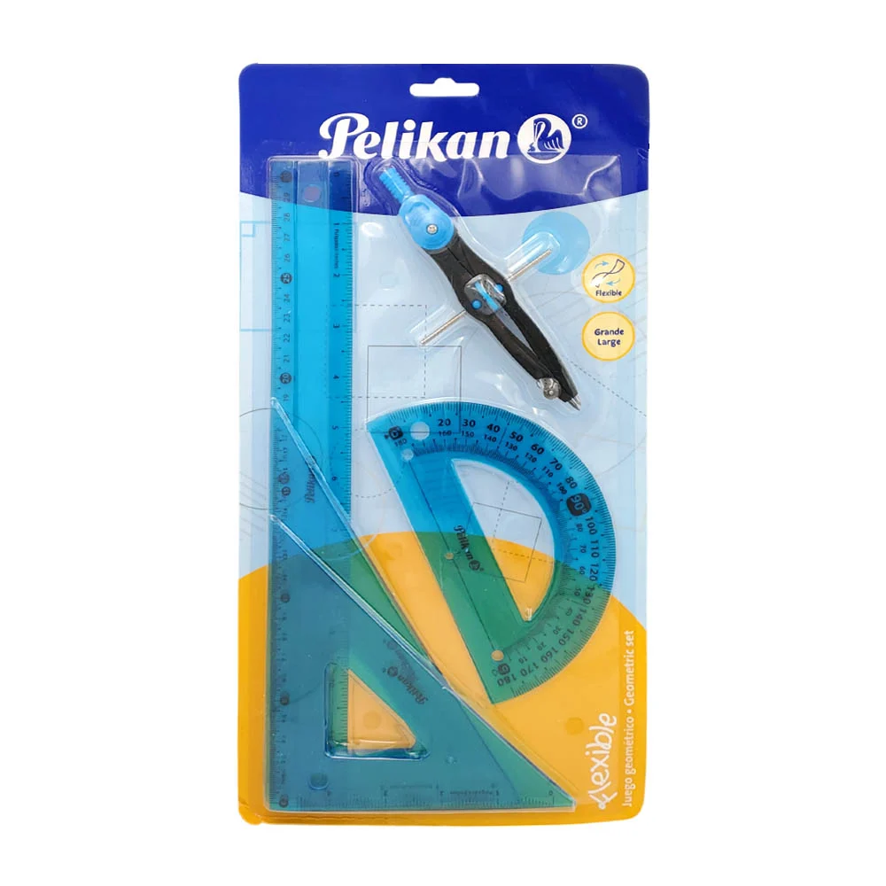 Juego de geometría pelikan grande flexi...