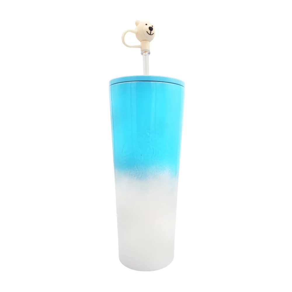 Vaso termo bicolor de acero inoxidable, ...