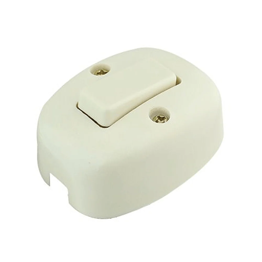 1pza Apagador sencillo ovalado sanelec de plástico / 2461