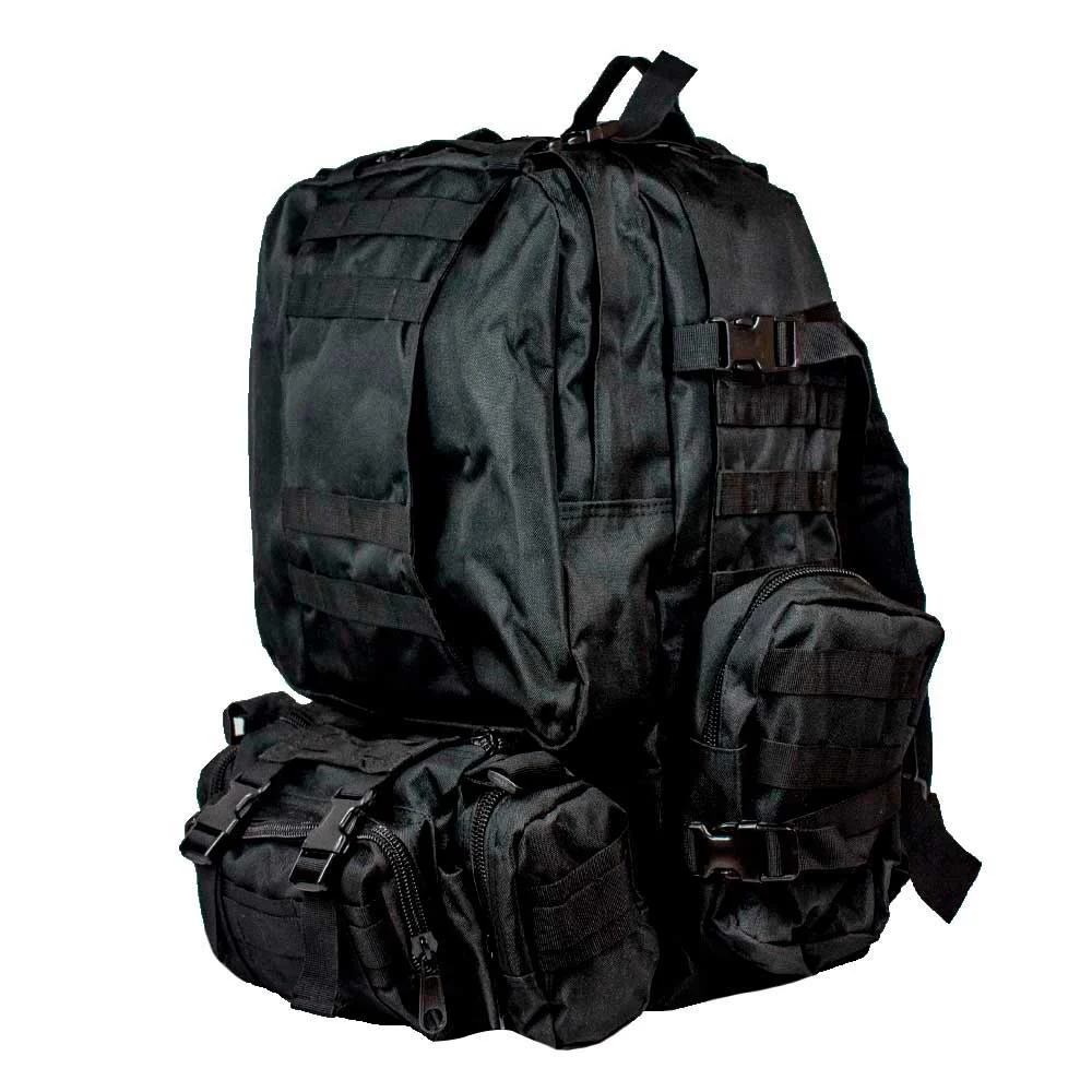 1 pza. Mochila táctica militar grande, con compartimientos y broches ajustables, variedad de funciones / 2495