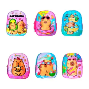 1pza Mochila pequeña infantil de 2 compartimientos, con relieve 3d es…