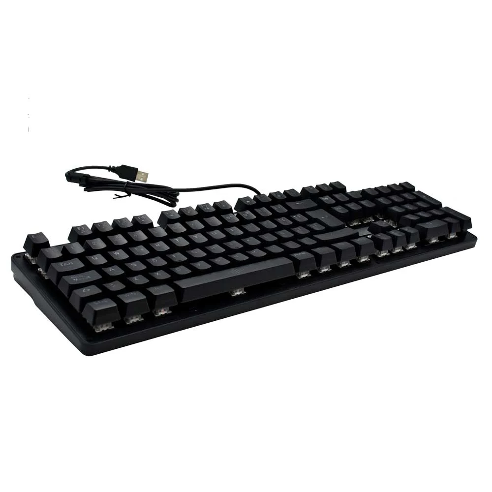 1pza Teclado gamer estilo mecánico full size, con iluminación rgb y cable mallado, variedad de funciones / gaming mechanical keyboard / tc.17
