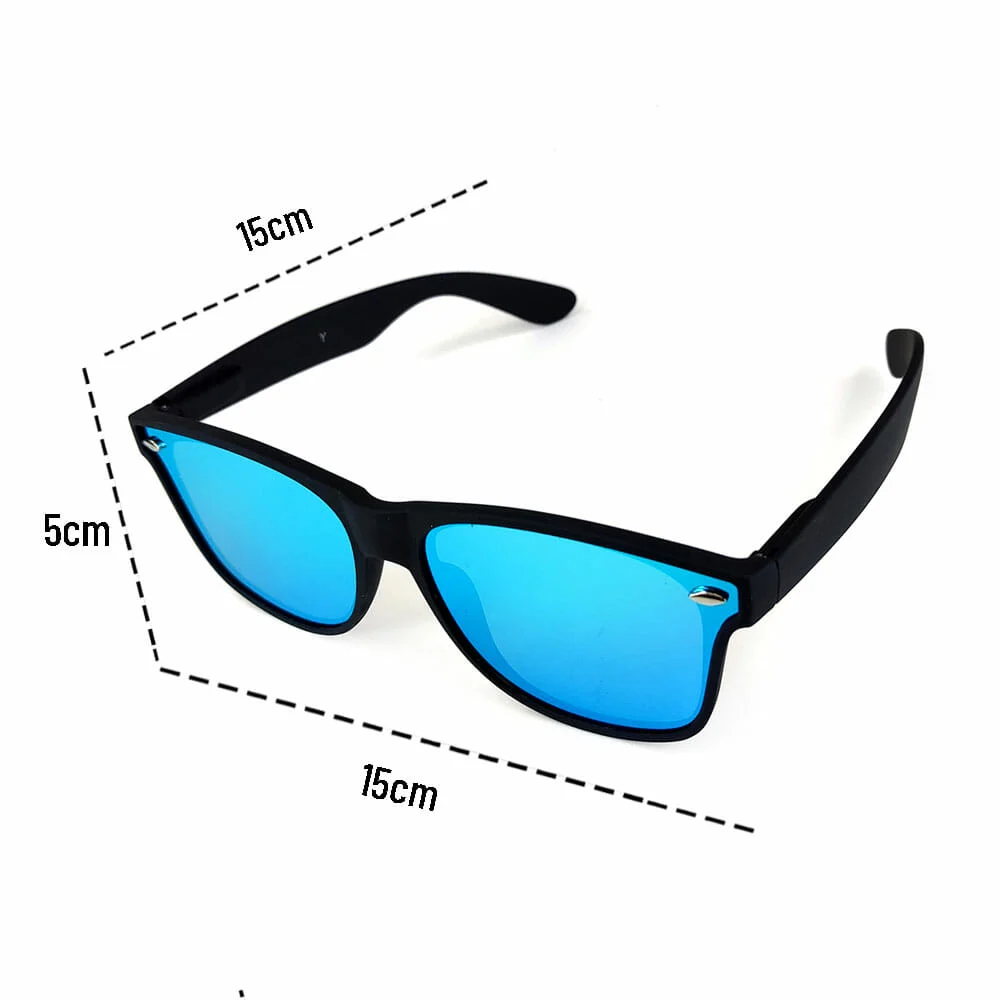 1pza Lentes de sol con micas color tornasol / 3013-4f