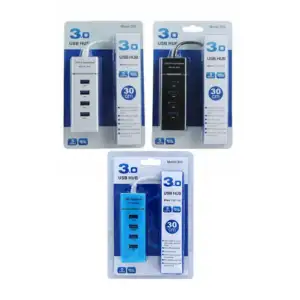 Hub led 3.0 con 4 puertos usb 5gbps, 30cm / 11381 / 11621