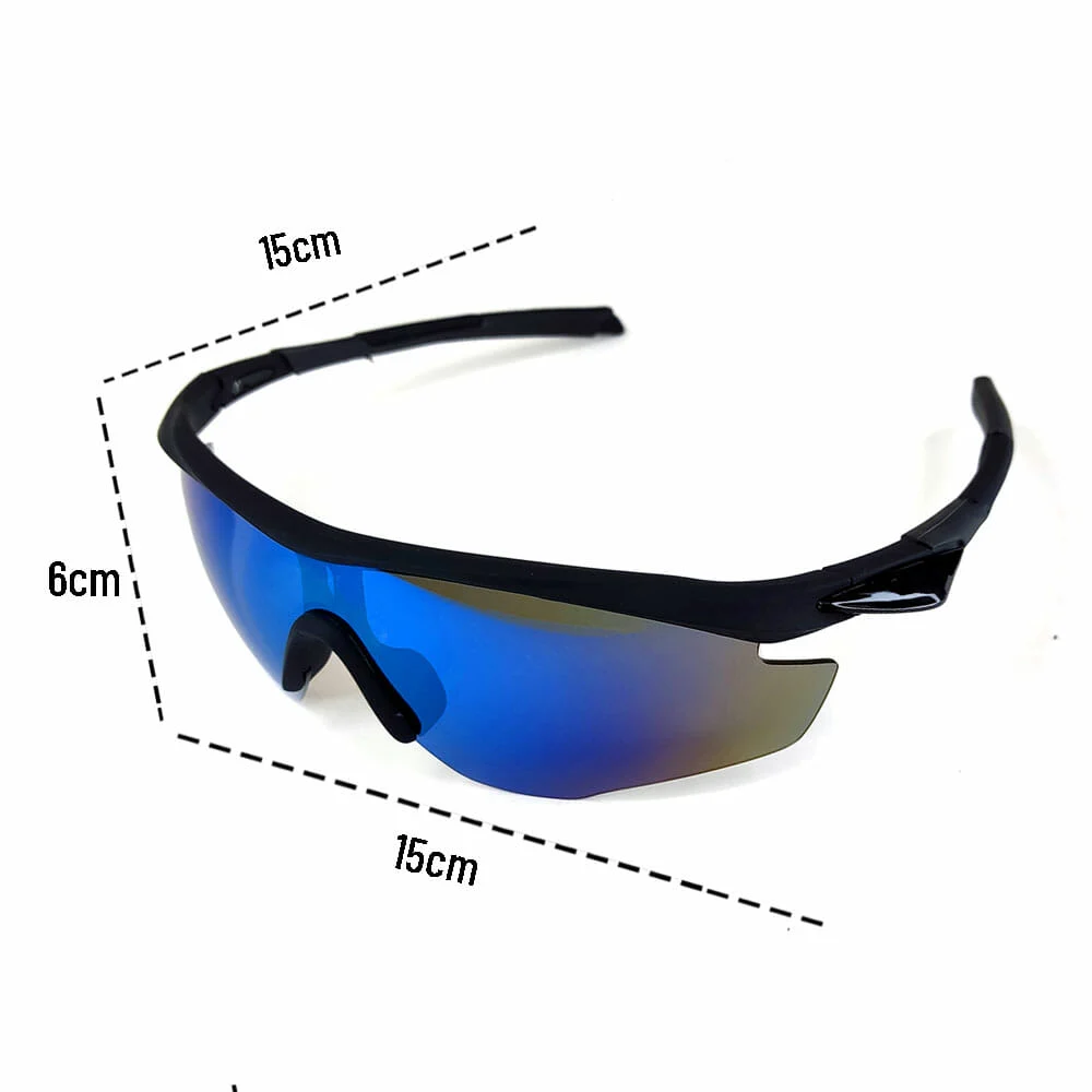 1pza Lentes tácticos para caballero en color negro / 3048-2f