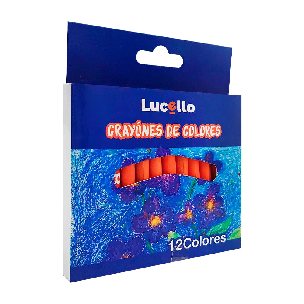 Paquete lucello con 12 crayones cortos d...