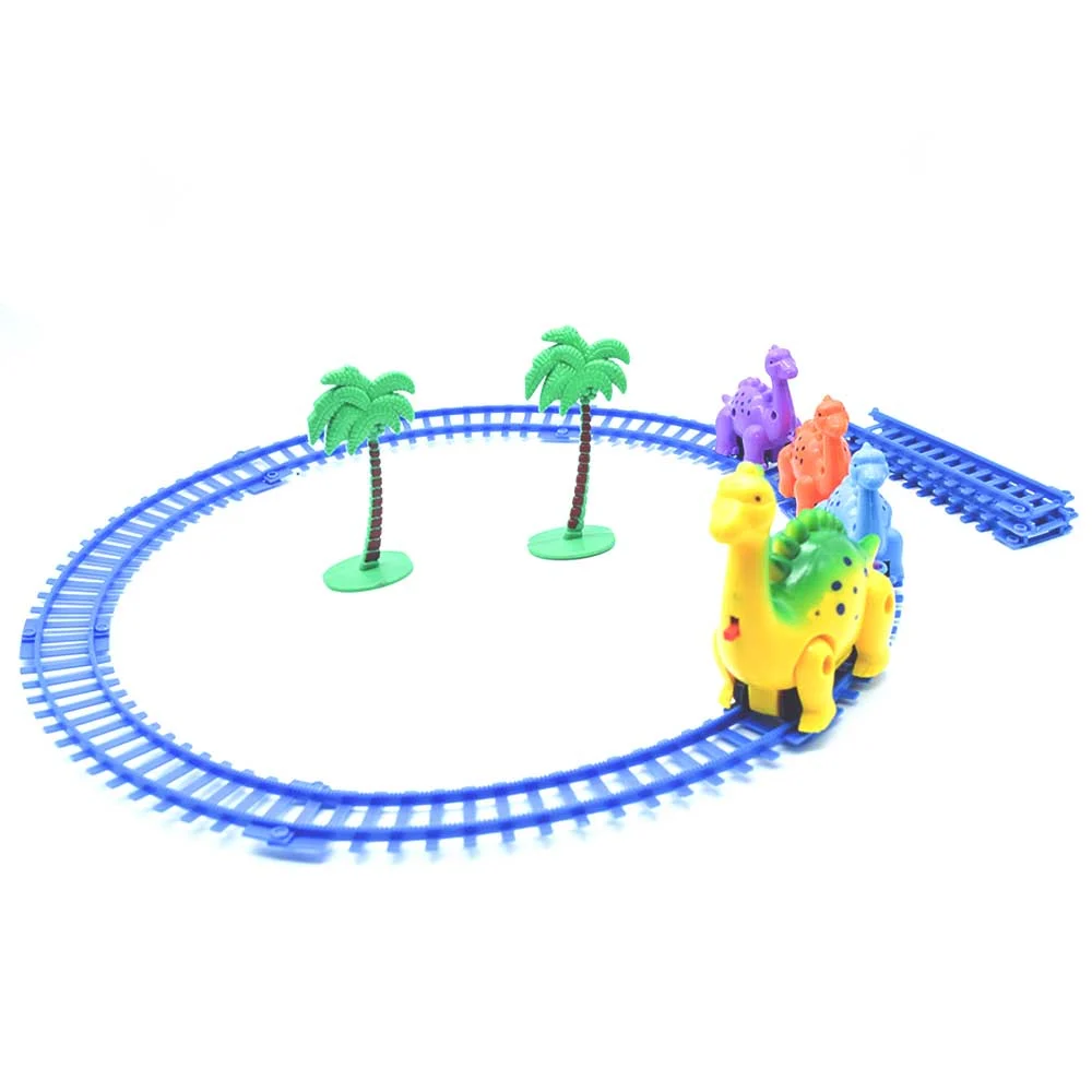 Tren de juguete montable con 4 figuras en forma de dinosaurios con accesorios, variedad de diseños / happy dinosaur / 3315a
