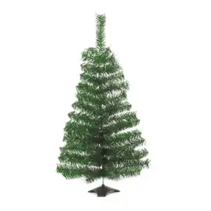 Árbol / pino de navidad monarca color verde con base de plástico negr…