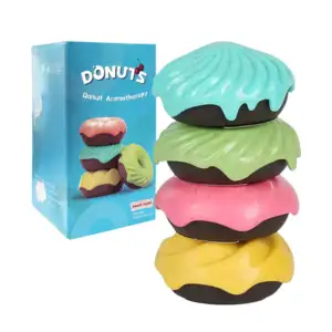 Paquete con 4 donas de aromaterapia con aromatizantes, variedad de co…