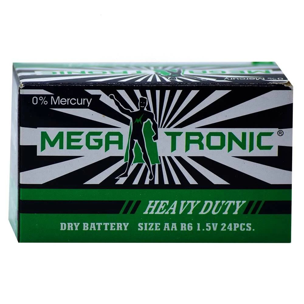 Caja con 6 blisters de 4 pilas megatronic aa, total 24 pilas
