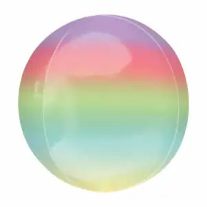1pza Globo metálico de colores 38cm 7444