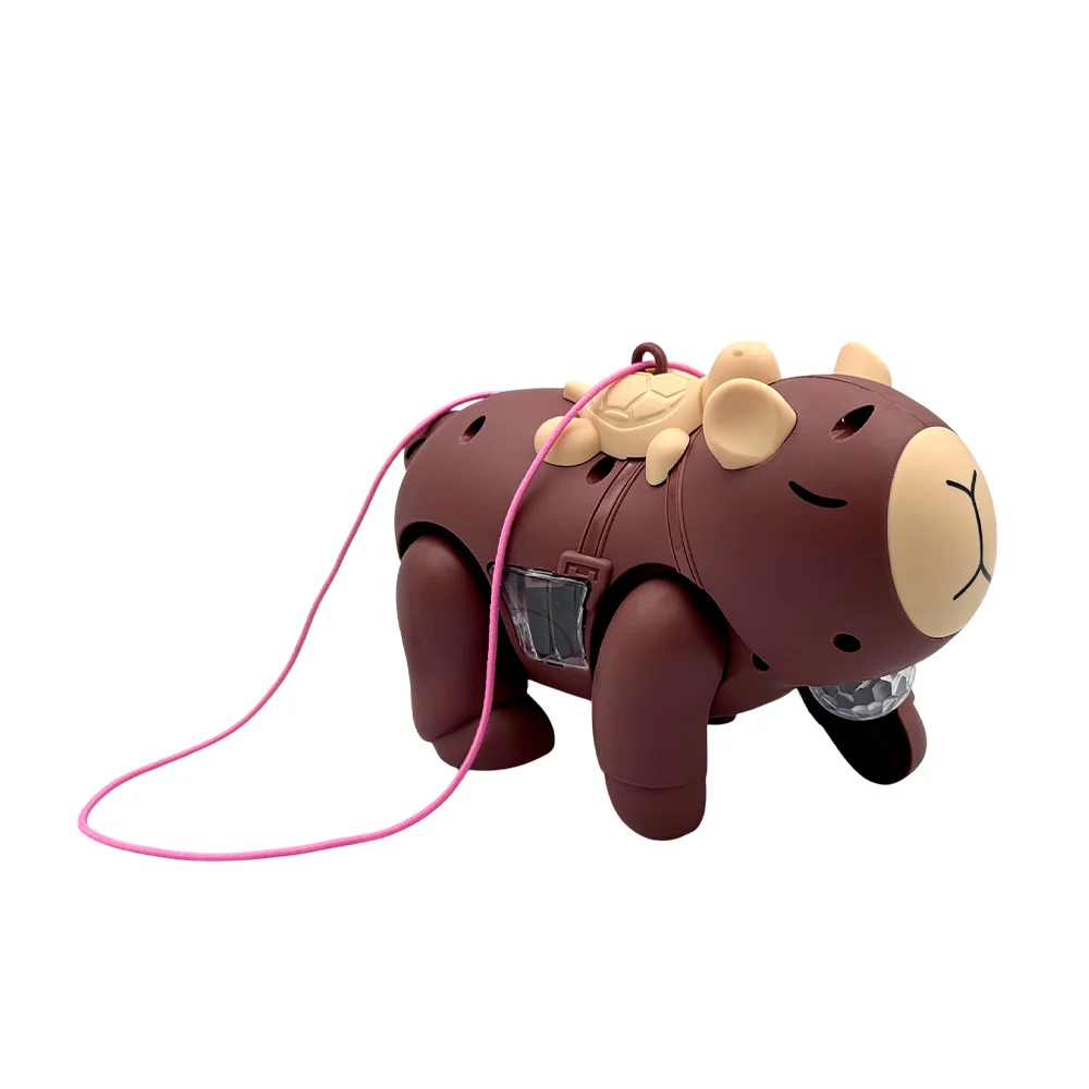 1pza Juguete de plástico en forma de capibara con función a baterías y decoración de tortuga, variedad de usos / toys / 399-90