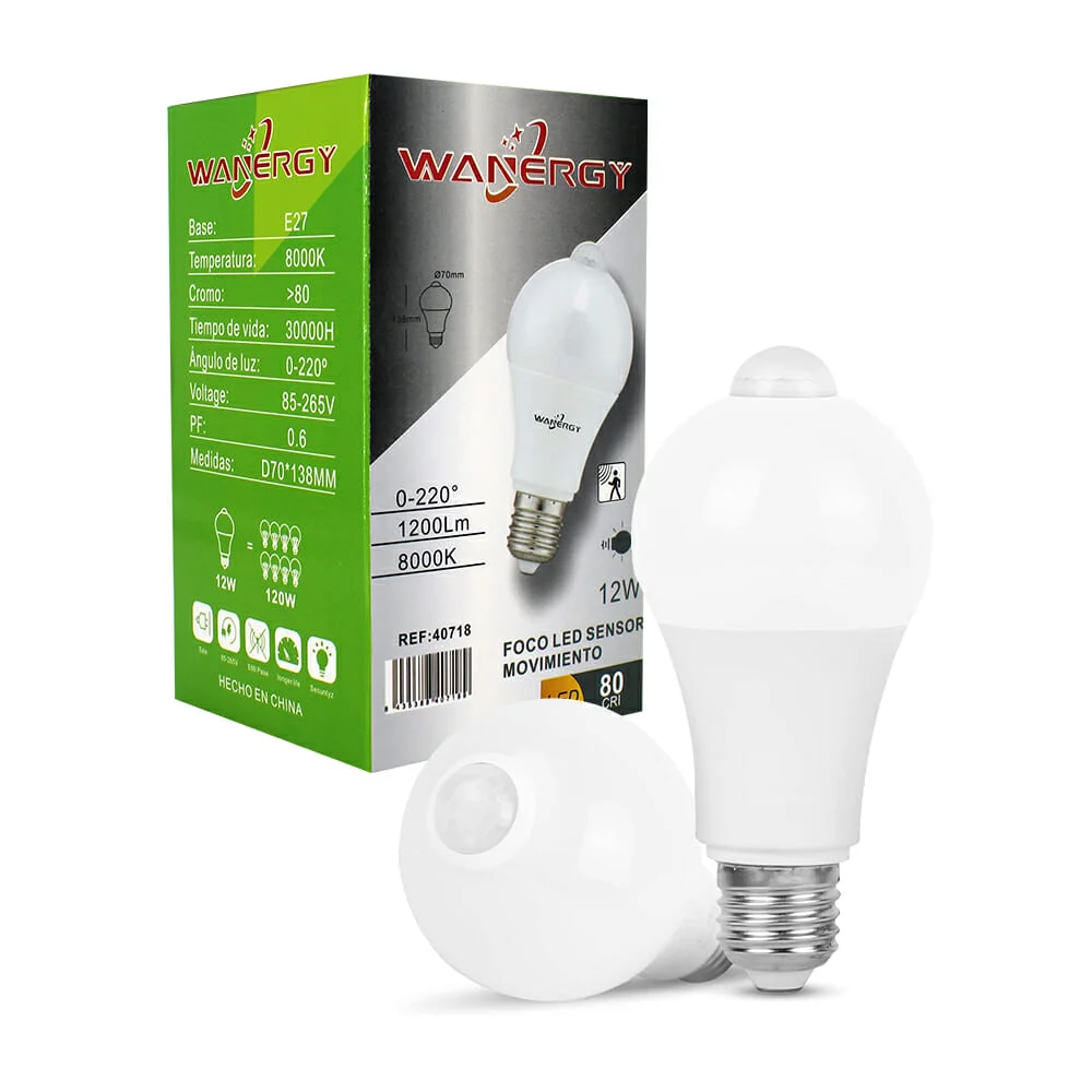 Foco led wanergy con sensor de movimient...