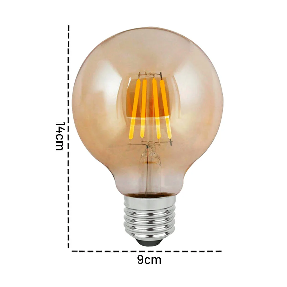 Foco edición vintage, globo led en tono...