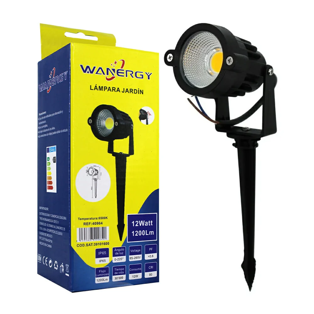 Lámpara de jardin led 12w wanergy / 40964