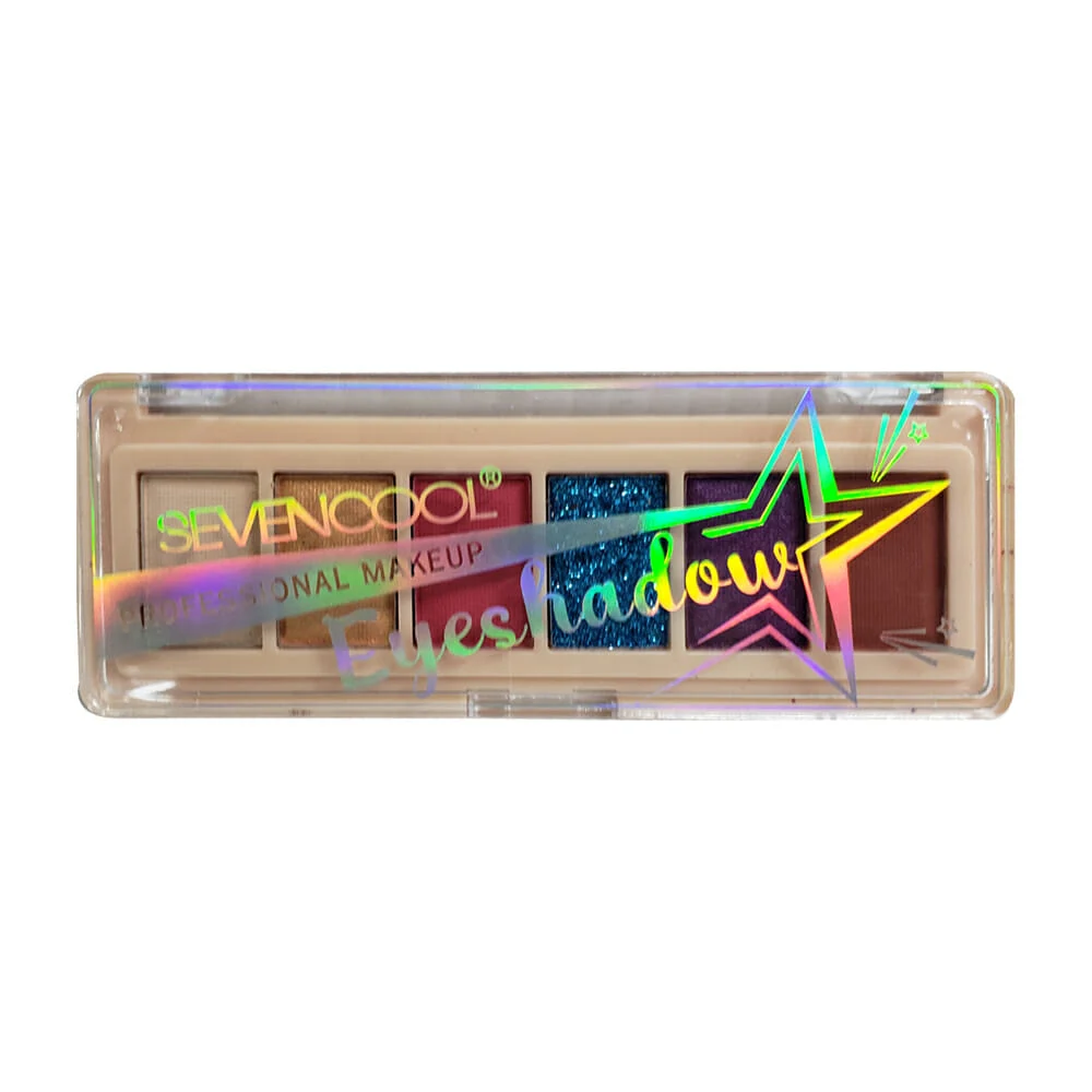 Estuche con 6 sombras para ojos, variedad de colores / 6488b