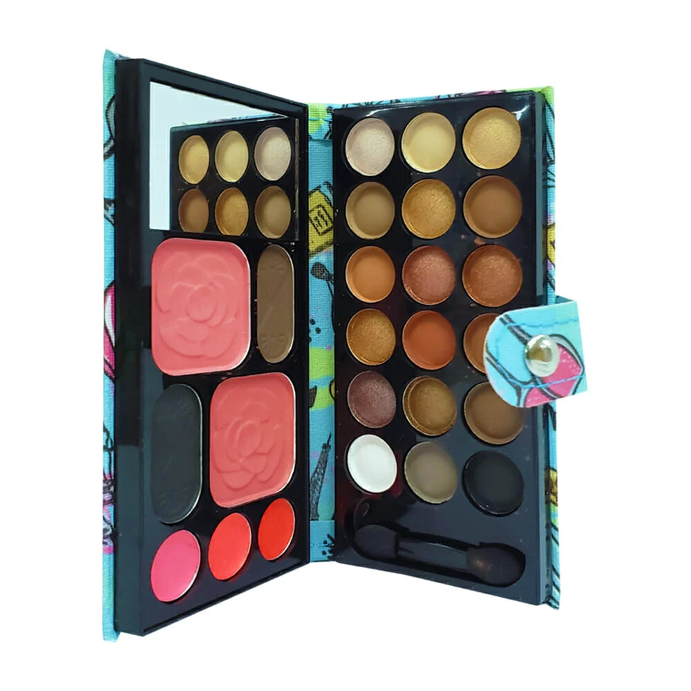 Paleta en forma de cartera con 25 sombras para ojos, diferentes tonos / 40h03