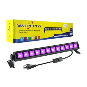 Barra de luz negra ultravioleta para fiesta 36w wanergy / 41237