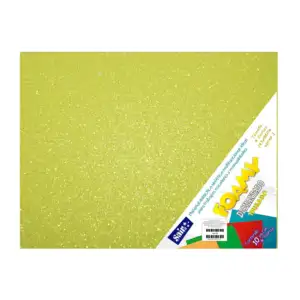 Paquete con 10 hojas de foamy diamantado irisado tamaño 4 cartas o 43…