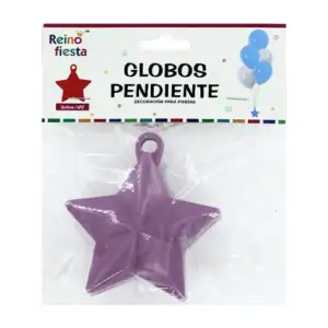 1pza Contrapeso reino fiesta de plástico en forma de estrella 9x9cm p…