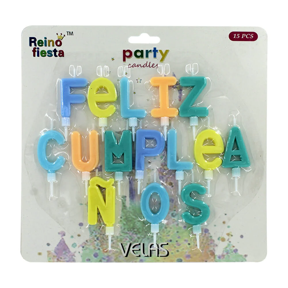 Paquete con 15 velas reino fiesta para f...