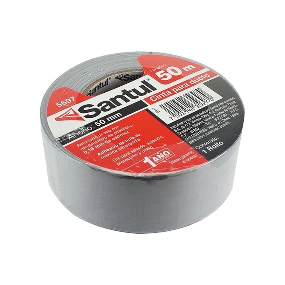 1pza Cinta gris santul de 50 metros con ...