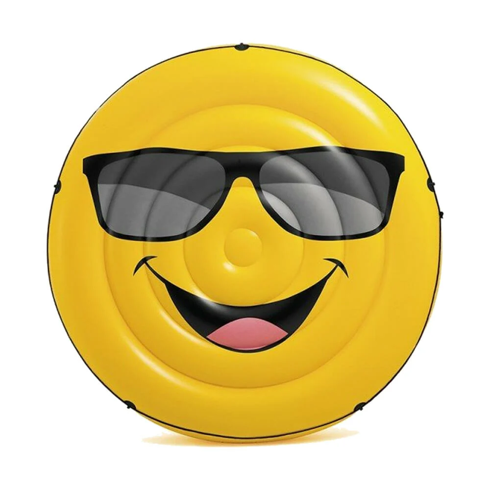 Isla inflable redonda intex con diseño de emoji 173x27cm / #57254eu