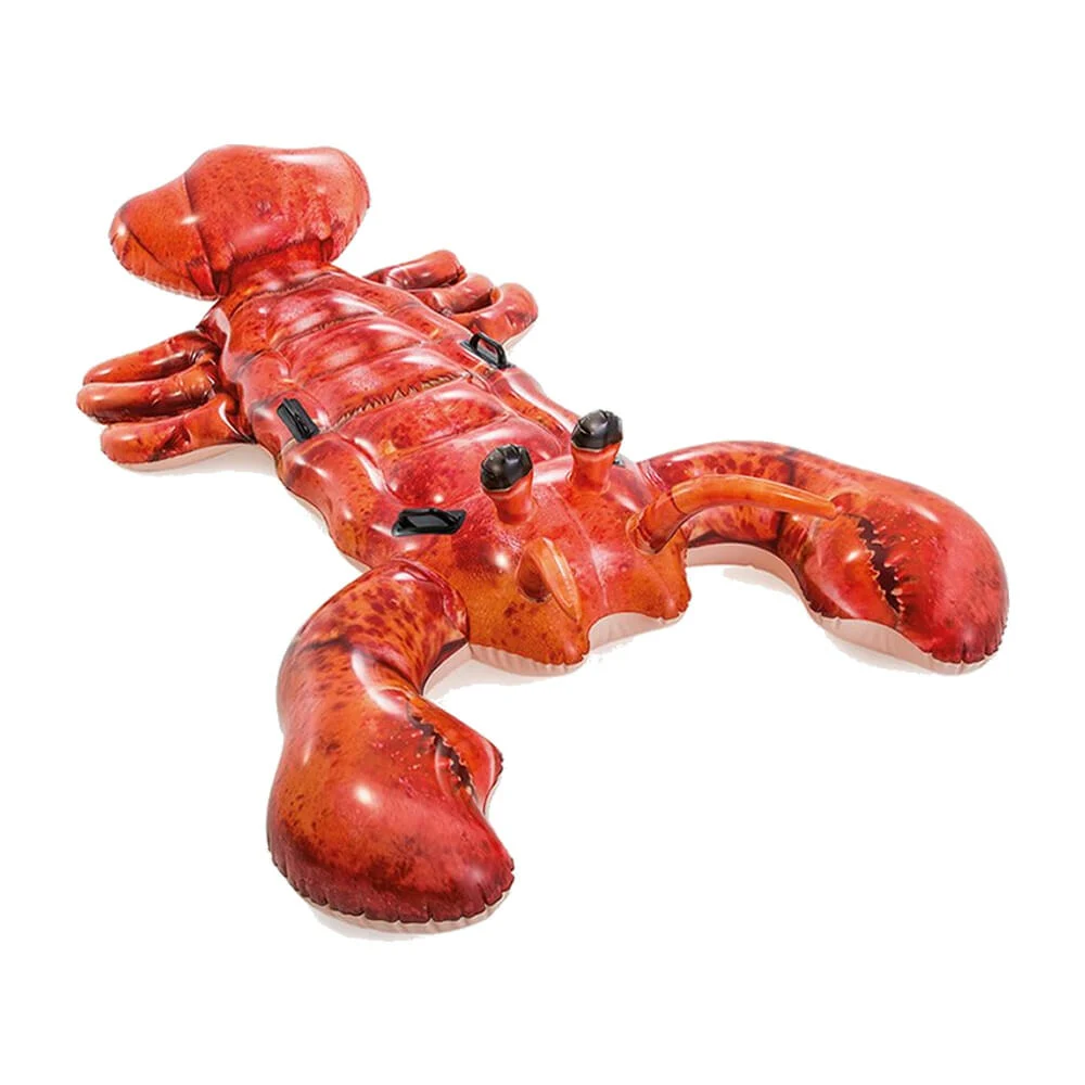 Salvavidas montable con 4 asas de plástico y forma de langosta 2.13x1.37 metros / #57533np