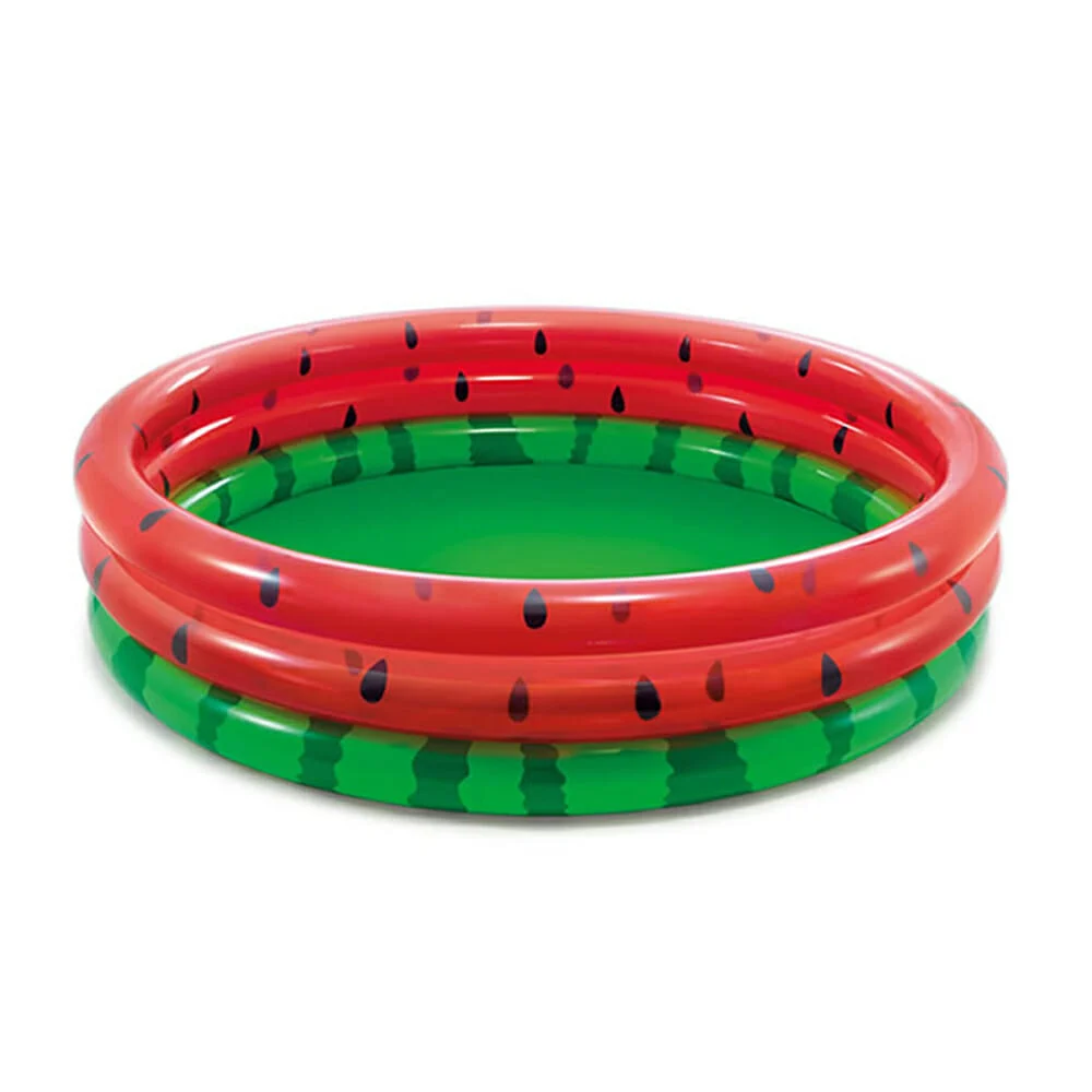 Alberca inflable de 3 aros con diseño de sandia 1.68m x 38cm / 58448np