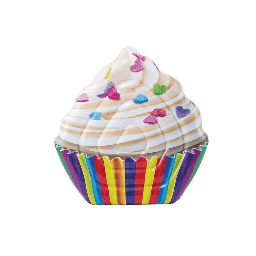 Camastro inflable con diseño de cupcake mat 1.42m x 1.35m / 58770eu