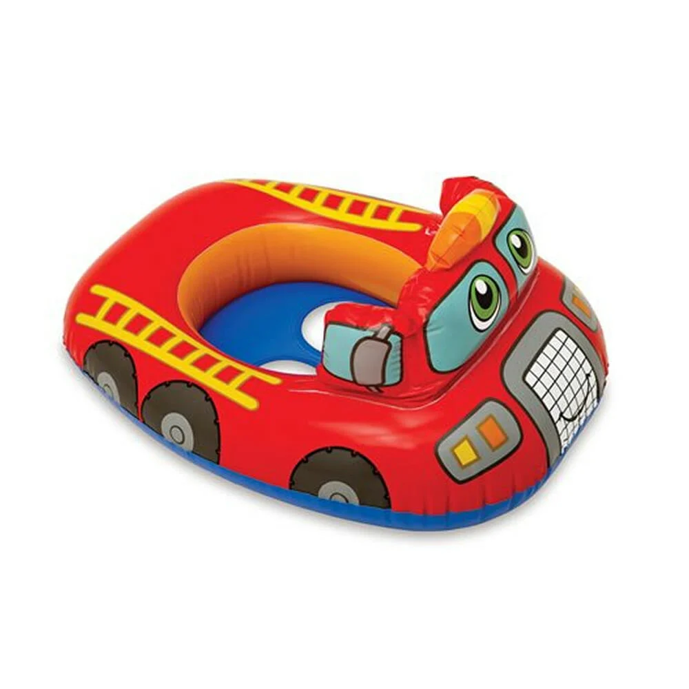 Salvavidas intex con asiento y forma de carro de bomberos, 74x58cm / 59586np / lu8825