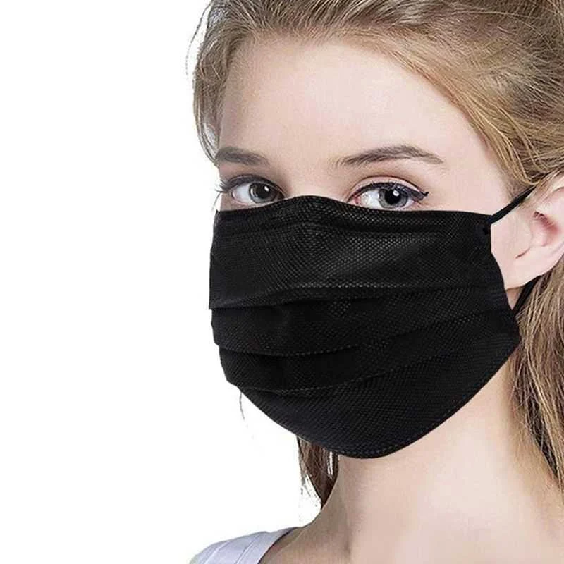 cubrebocas negro modelo