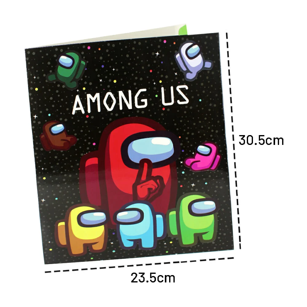 1pza Carpeta folder granmark tamaño carta con diseño de among us / 600-1033a