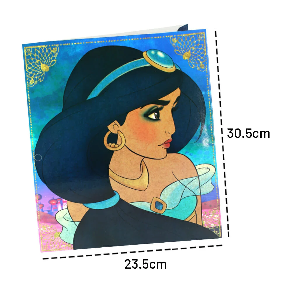 1pza Carpeta folder granmark tamaño carta con diseño de personajes aladdin / 600-924b
