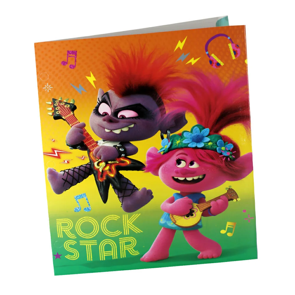 1pza Carpeta folder granmark tamaño carta con diseño de trolls / 600-973a