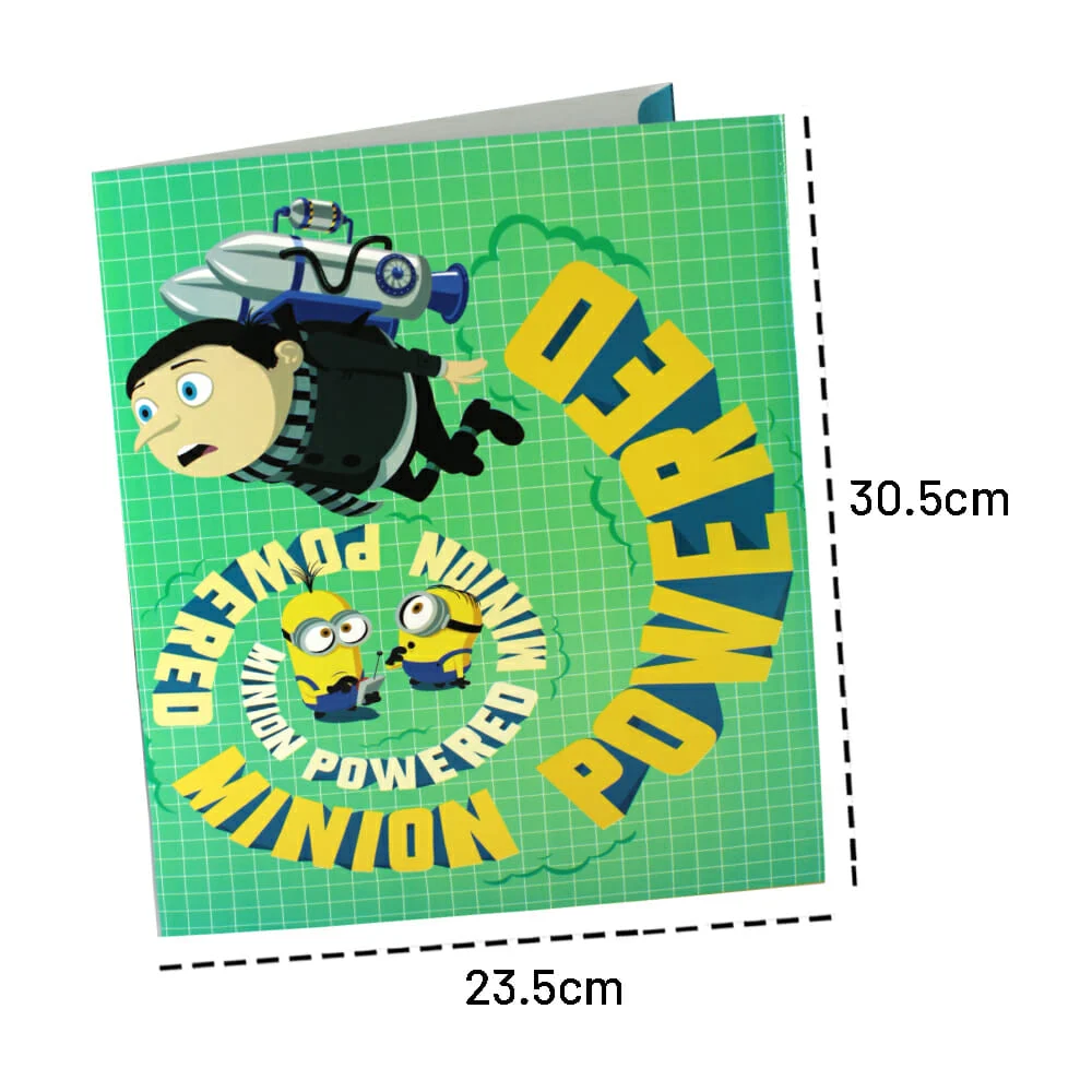 1pza Carpeta folder granmark tamaño carta con diseño de minions mi villano favorito / 600-976b