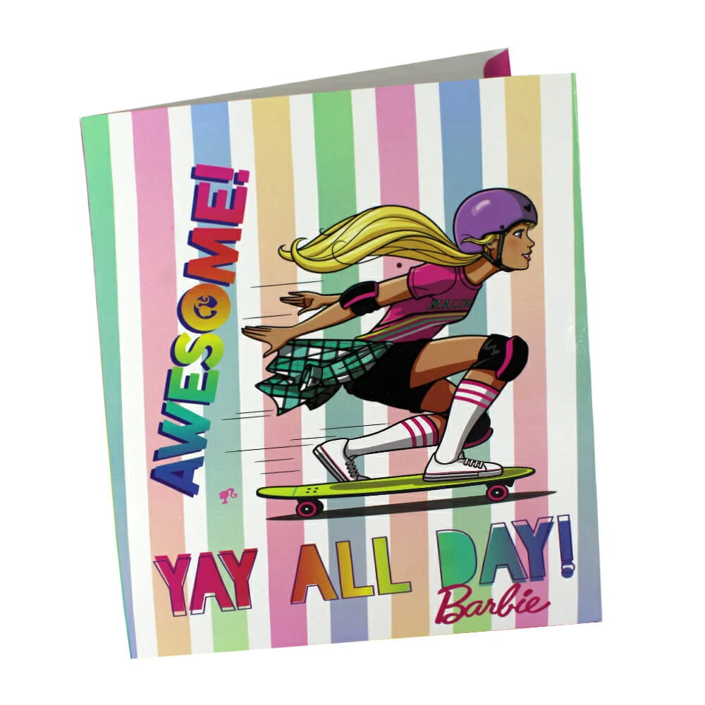 1pza Carpeta folder granmark tamaño carta con diseño de barbie / 600-989a