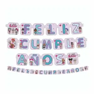 Banner letreto móvil feliz cumpleaños de 18 piezas granmark con diseñ…
